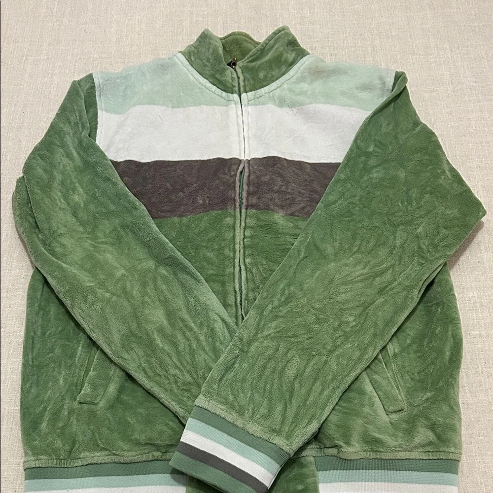 Burton Jacket Men’s Green Velour Full-Zip Retro Outdoor Snow - Picture 10 of 10